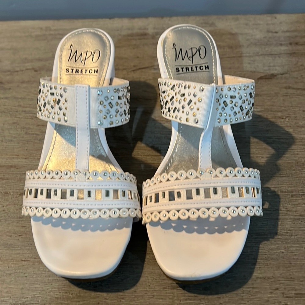 Impo Eve style sandal with 2” heel.